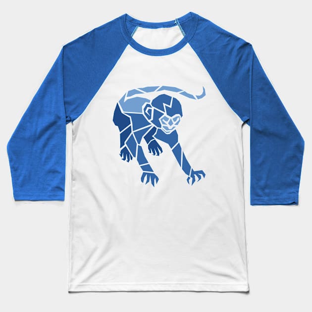 Origami Monkey Baseball T-Shirt by Fox1999